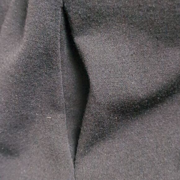 DVF Black Wool Blend Black Wrap Dress KNEE LENGTH XS - Picture 5 of 7